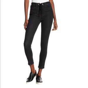 Rag & Bone Yvonne Lace Up Jeans in Ariel